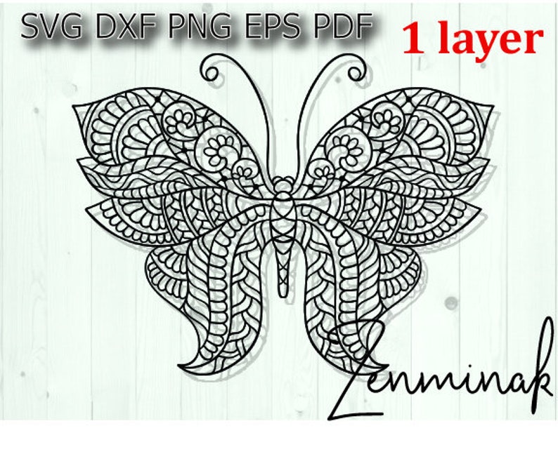 Download Free Butterfly Svg Wings Svg Clipart Mandala Svg Intricate Svg Etsy SVG Cut Files