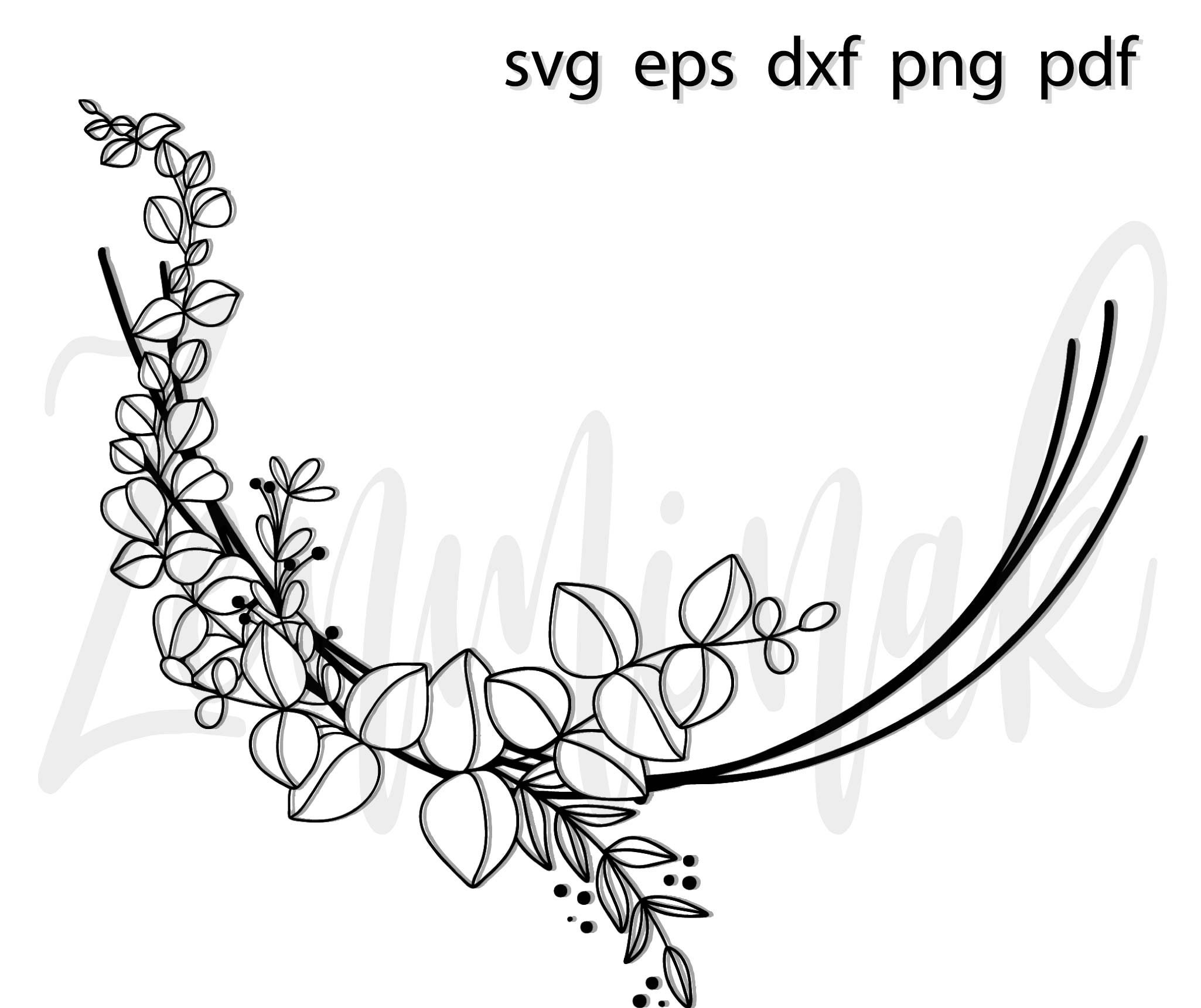 Free Free 159 Half Flower Wreath Svg SVG PNG EPS DXF File