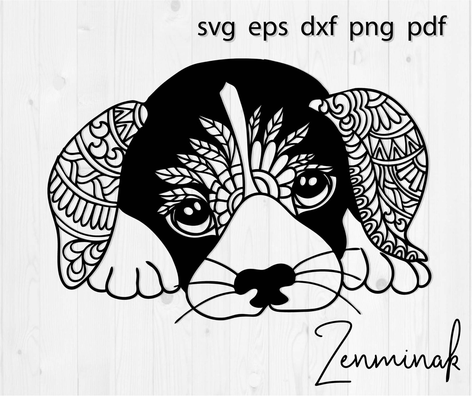 Download Beagle shirt svg mom dad mandala head face lover gift puppy | Etsy