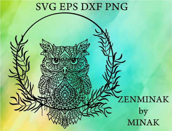 Download Owl Svg Owl Mandala Svg Intricate Svg Owl Clipart Etsy
