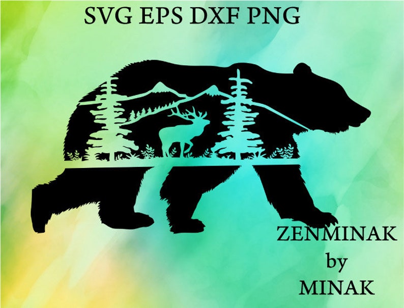 Free Free Mountain Bear Svg 622 SVG PNG EPS DXF File