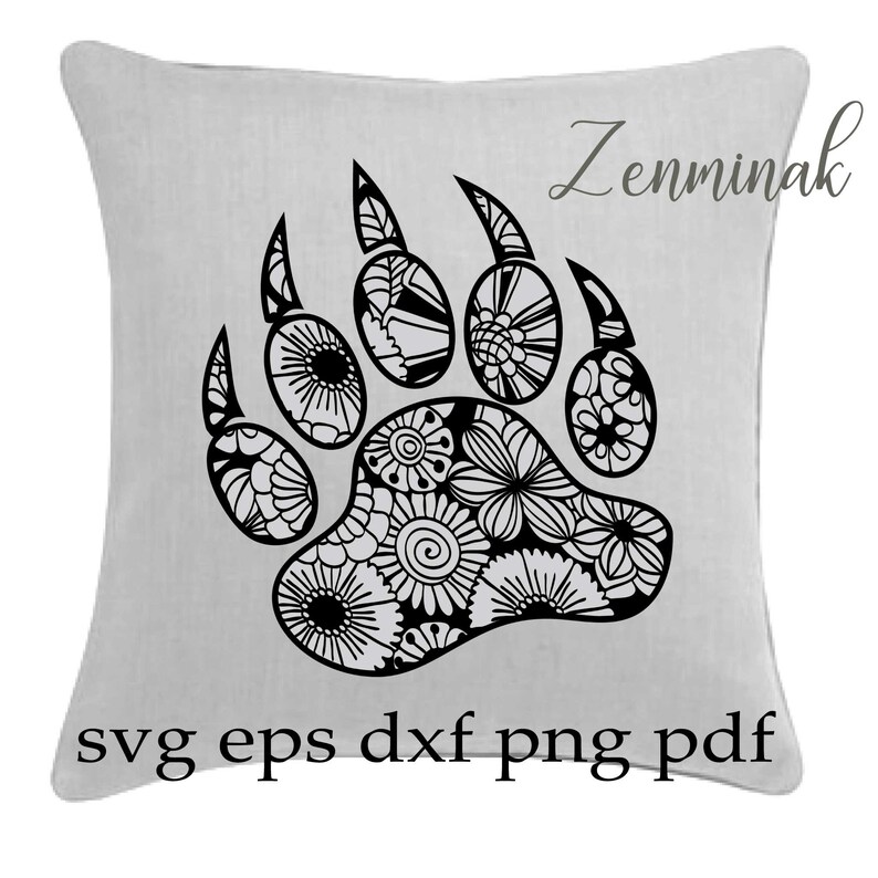 Download Paw mandala svg | Etsy