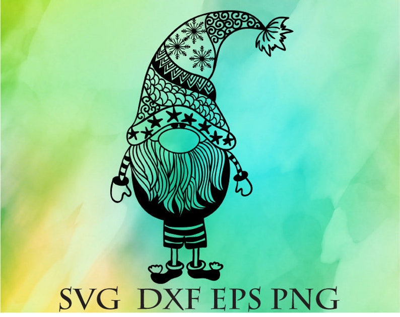 Download Christmas svg gnome svg zentangle svg Santa svg cricut svg ...