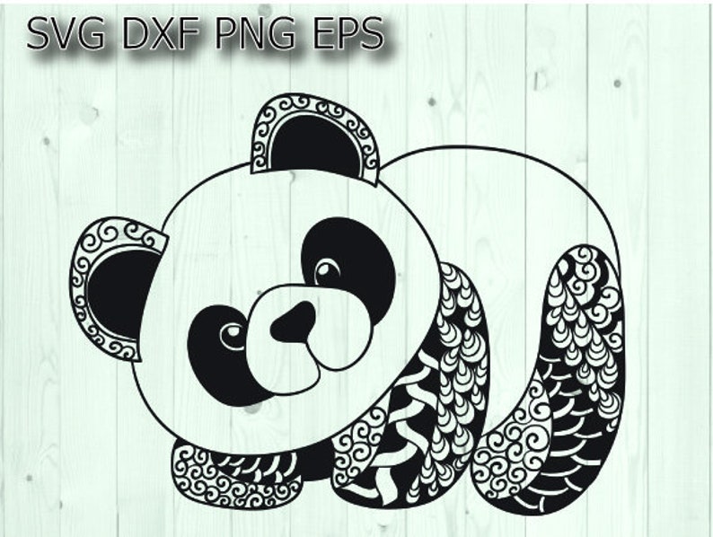 Download Panda svg mandala svg | Etsy