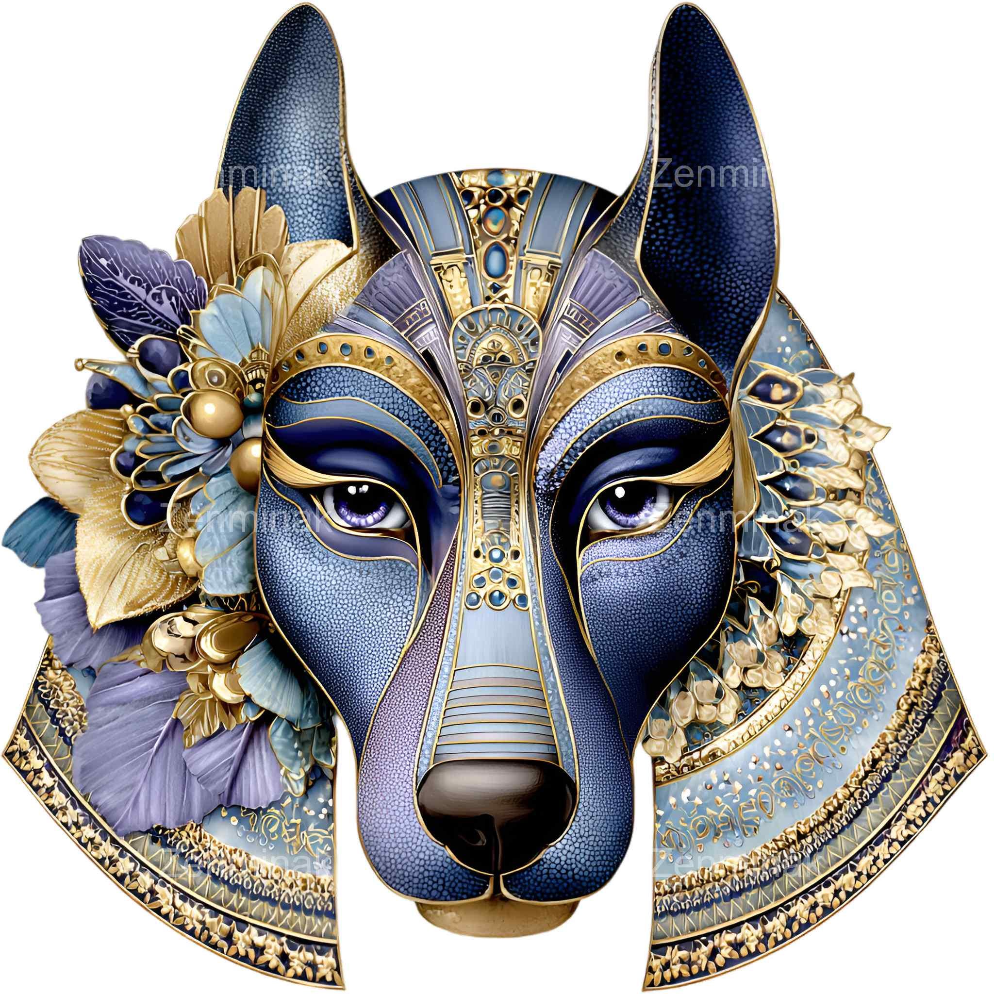 15 PNG Egyptian Anubis Clipart God Portrait, Ancient Mythology Animal ...