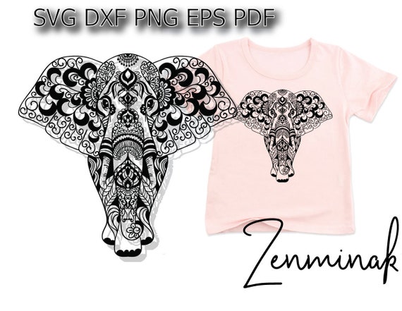 Download Elephant Mandala Svg Intricate Svg Tribal Elephant Svg Etsy