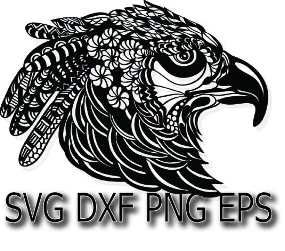 Download Eagle Mandala Svg Bald Head Zentangle Shirt Lover Gift Tribal Etsy
