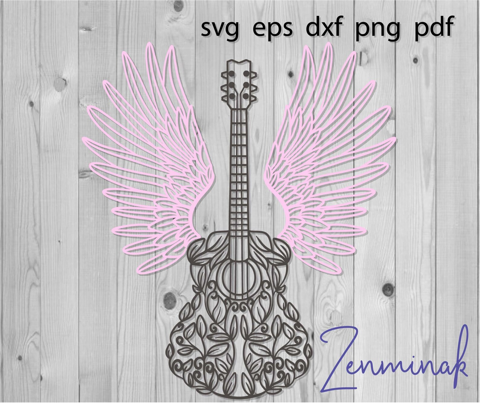 Download Guitar art svg mandala outline dad shirt icon drawing ...