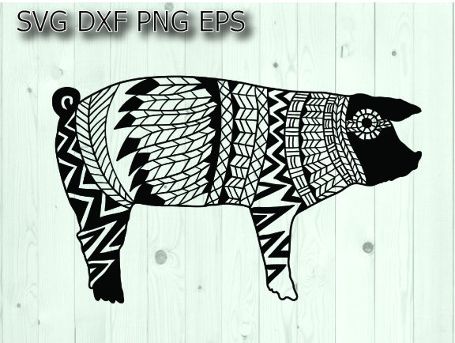 Download Pig mandala svg zentangle show mom farm swine shirt svg for | Etsy