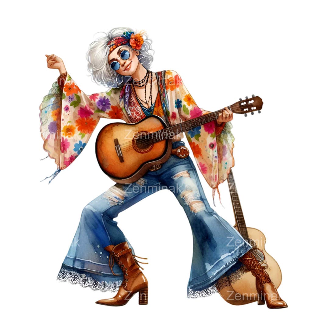 14 PNG Rocking Grandma Clipart – Fun Senior Lady PNG – Whimsical Music ...