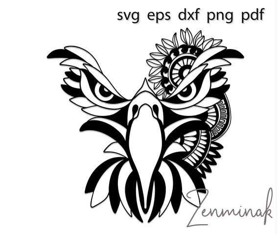 Download Eagle zentangle svg bald head mandala shirt lover gift ...