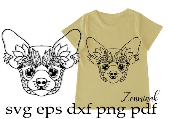 Download Chihuahua head svg dog face mom birthday shirt lover gift ...