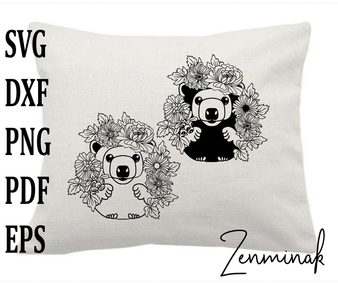 Download Floral hedgehog svg flower day funny cute little lover mom | Etsy