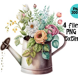 Watering Can Clipart - Etsy
