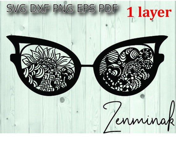 Download Summer Mandala Svg Dxf Png Mandala Sunglasses Etsy