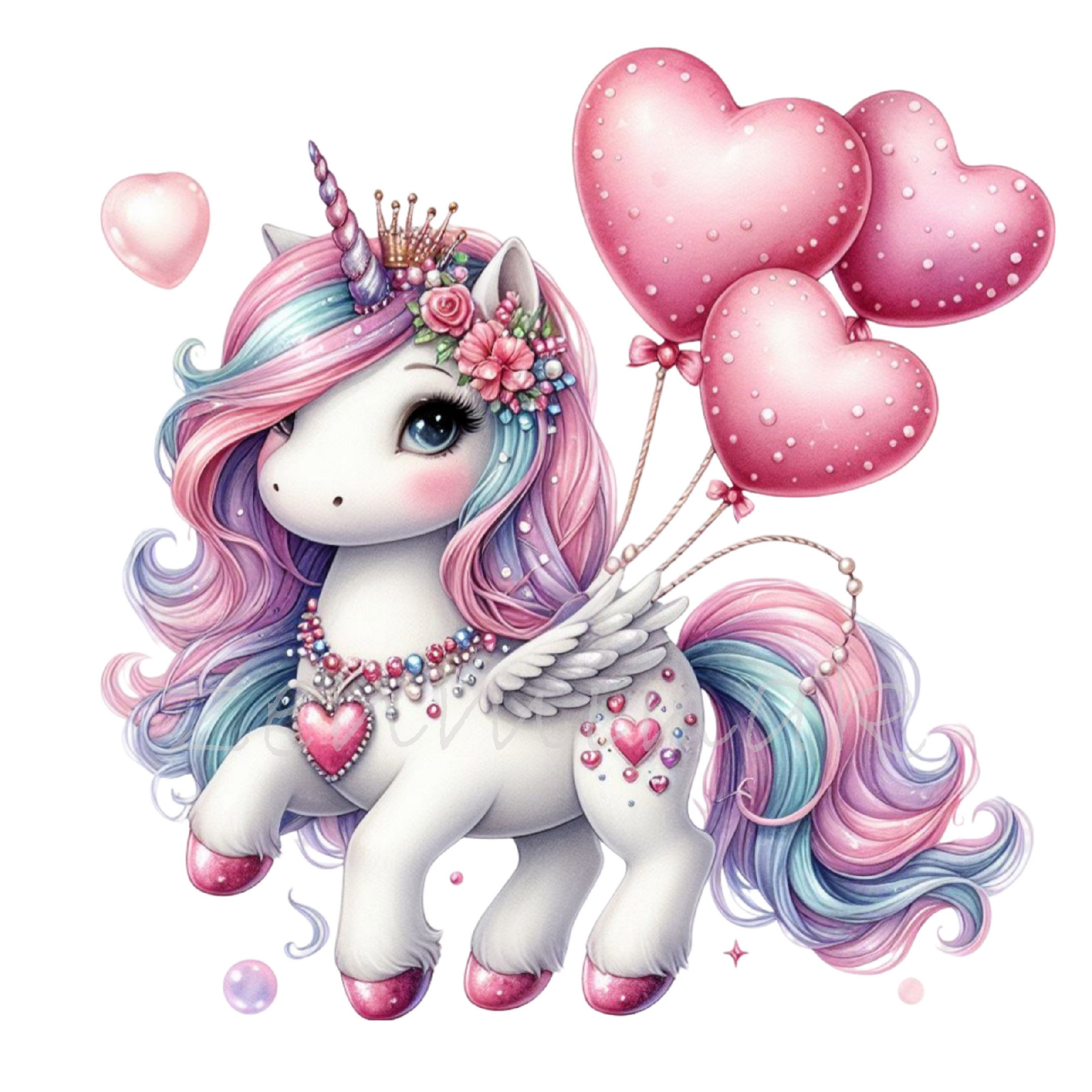 15 PNGパステルユニコーンクリップアート - 女の子の工作、ステッカー