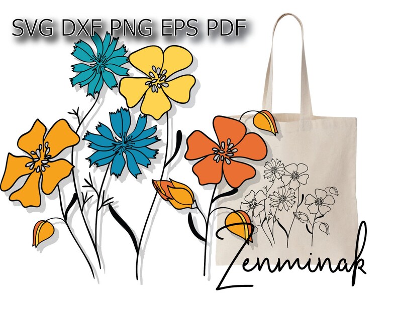 Free Free 209 Simple Wildflower Svg Free SVG PNG EPS DXF File