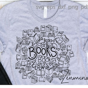 Books svg, back to school svg, read svg, reading svg, svg files for cricut, clipart, png, dxf