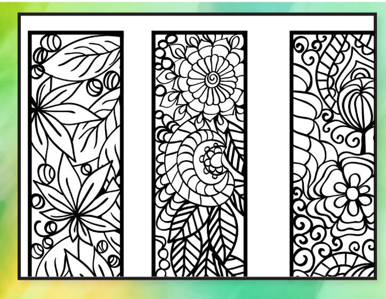 zentangle bookmark printable pdf svg for cricut etsy