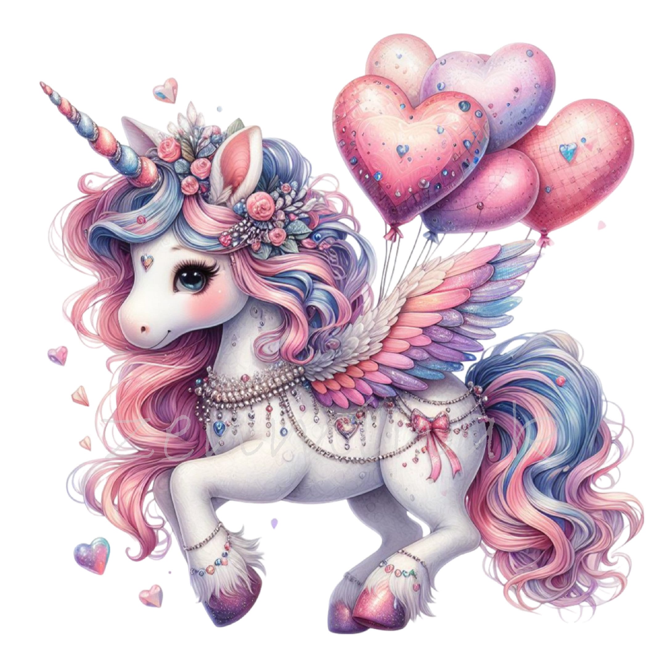 15 PNGパステルユニコーンクリップアート - 女の子の工作、ステッカー