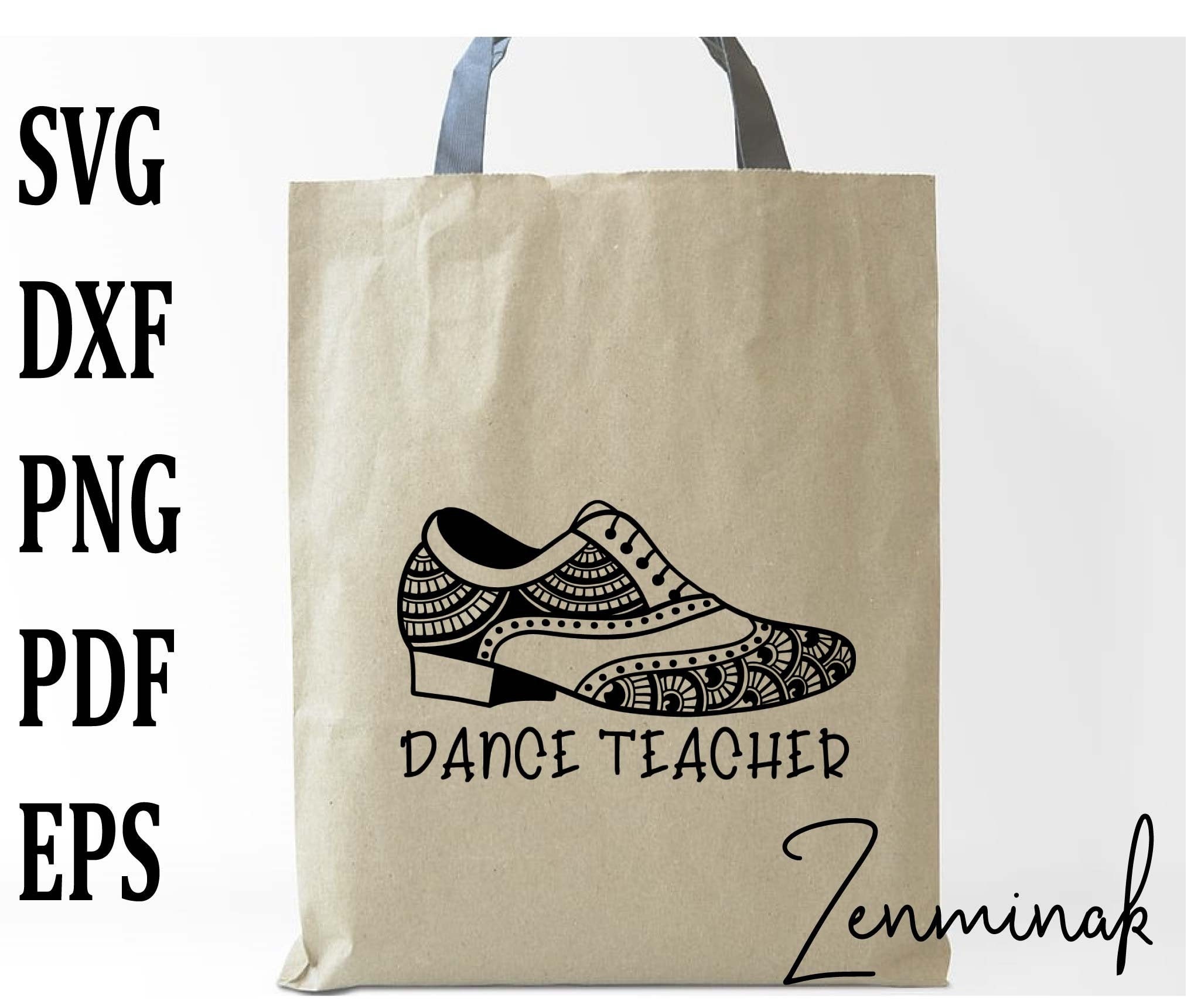 Download Tap shoe svg dance teacher mandala zentangle school bag | Etsy