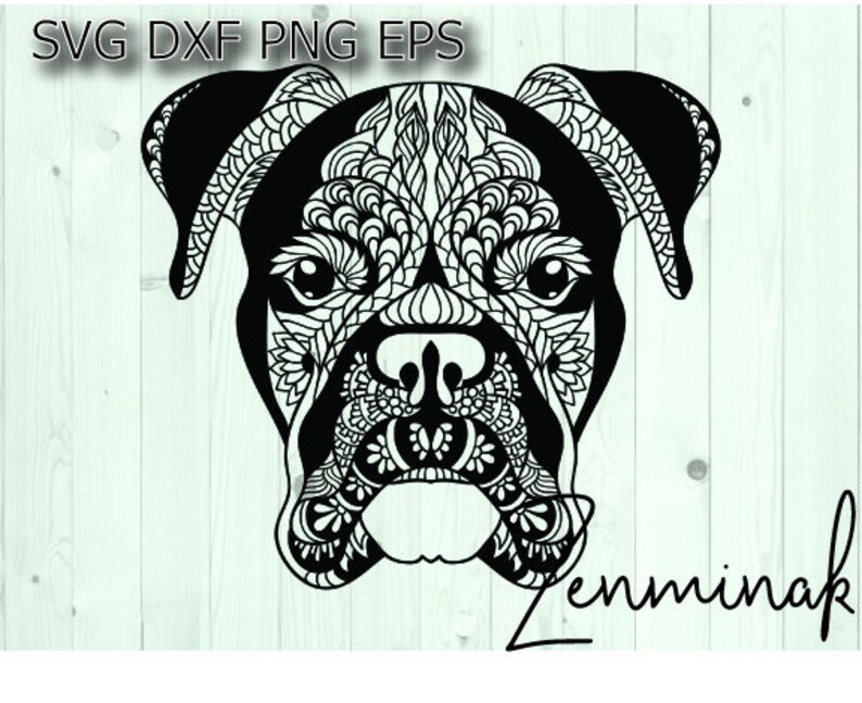 Download Boxer dog svg / fur mama svg / dog mandala svg | Etsy