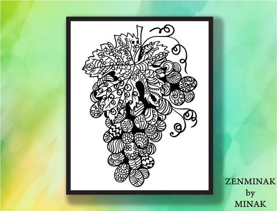 Download Grape Vine Svg Mandala Grapevine Winery Vineyard Vector Svg Etsy PSD Mockup Templates