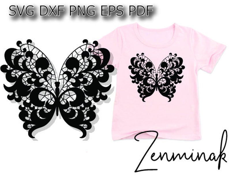Download Zentangle Butterfly Svg Butterfly Mandala Svg Flourish Svg Etsy PSD Mockup Templates