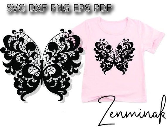 Download Zentangle Butterfly Svg Butterfly Mandala Svg Flourish Svg Etsy