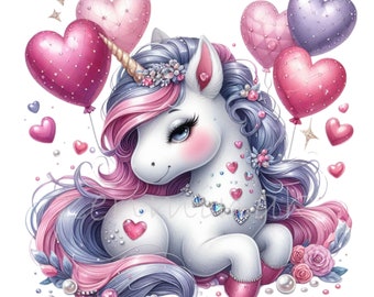 15 PNGパステルユニコーンクリップアート - 女の子の工作、ステッカー