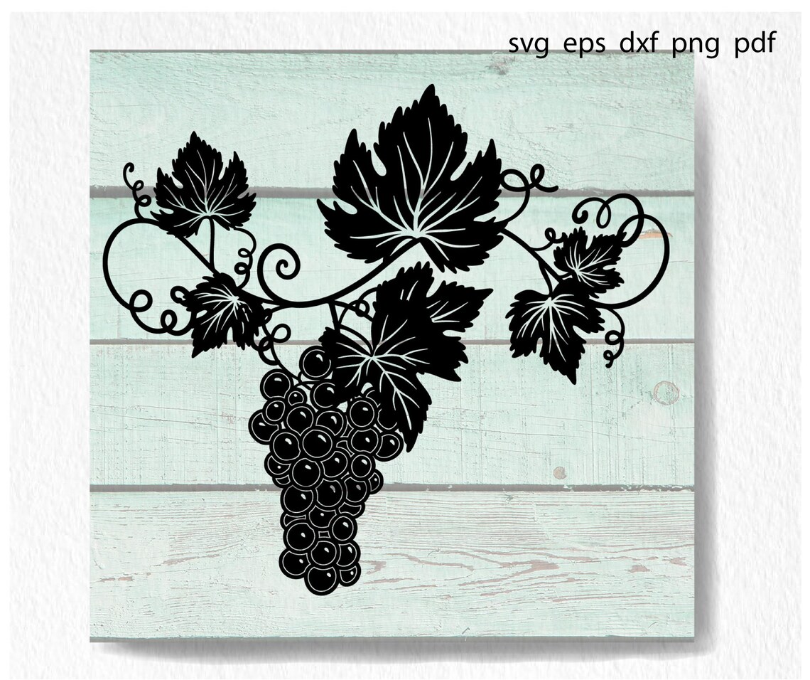 Grape Vine Svg Vineyard Svg Grapevine Svg Bunch Grape Svg - Etsy