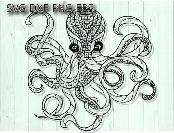 Download Octopus Svg Underwater Svg Sea Creatures Svg Sea Life Svg Etsy