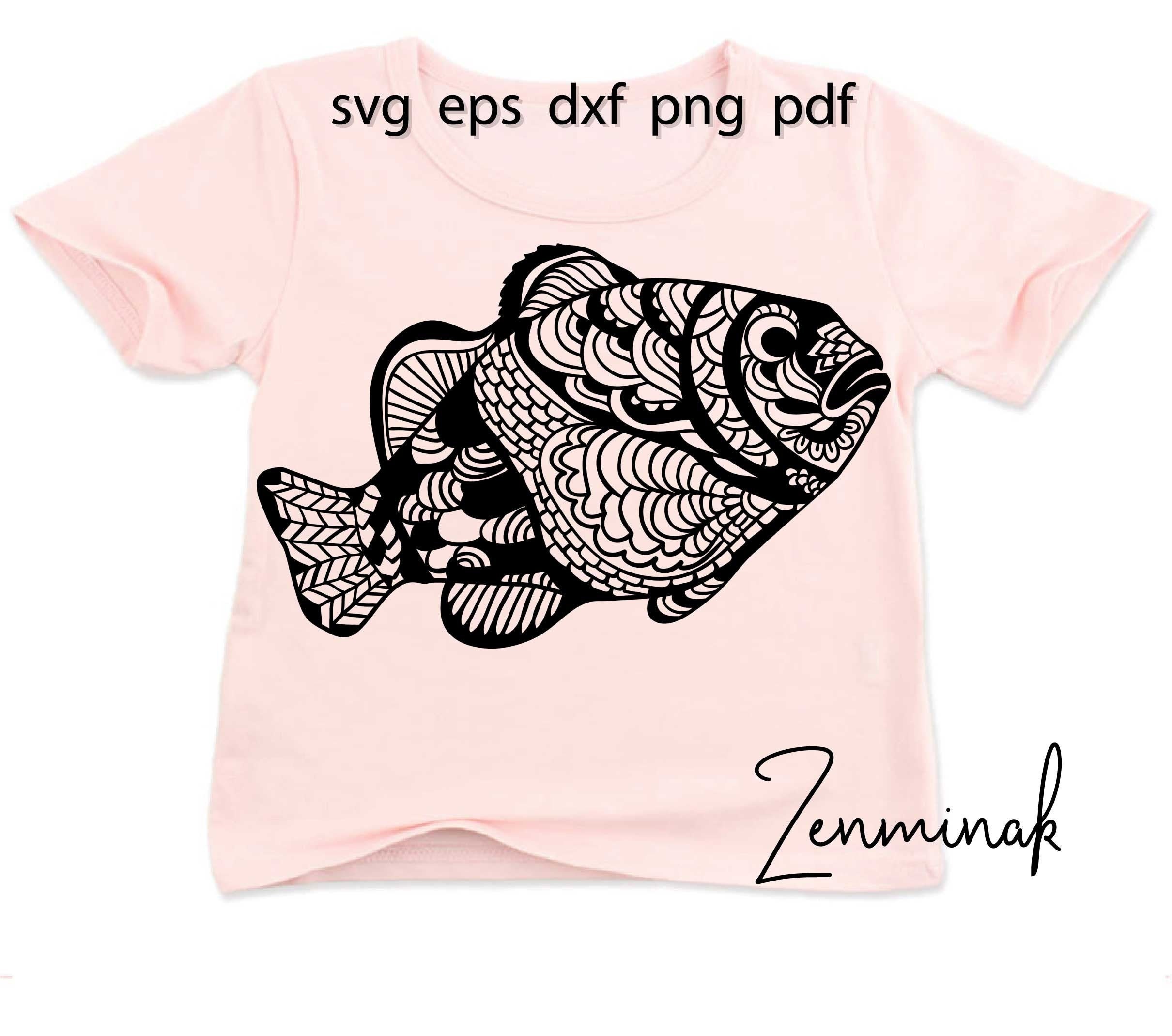 Download Tropical Fish Svg Mandala Intricate Drawing Silhouette Etsy