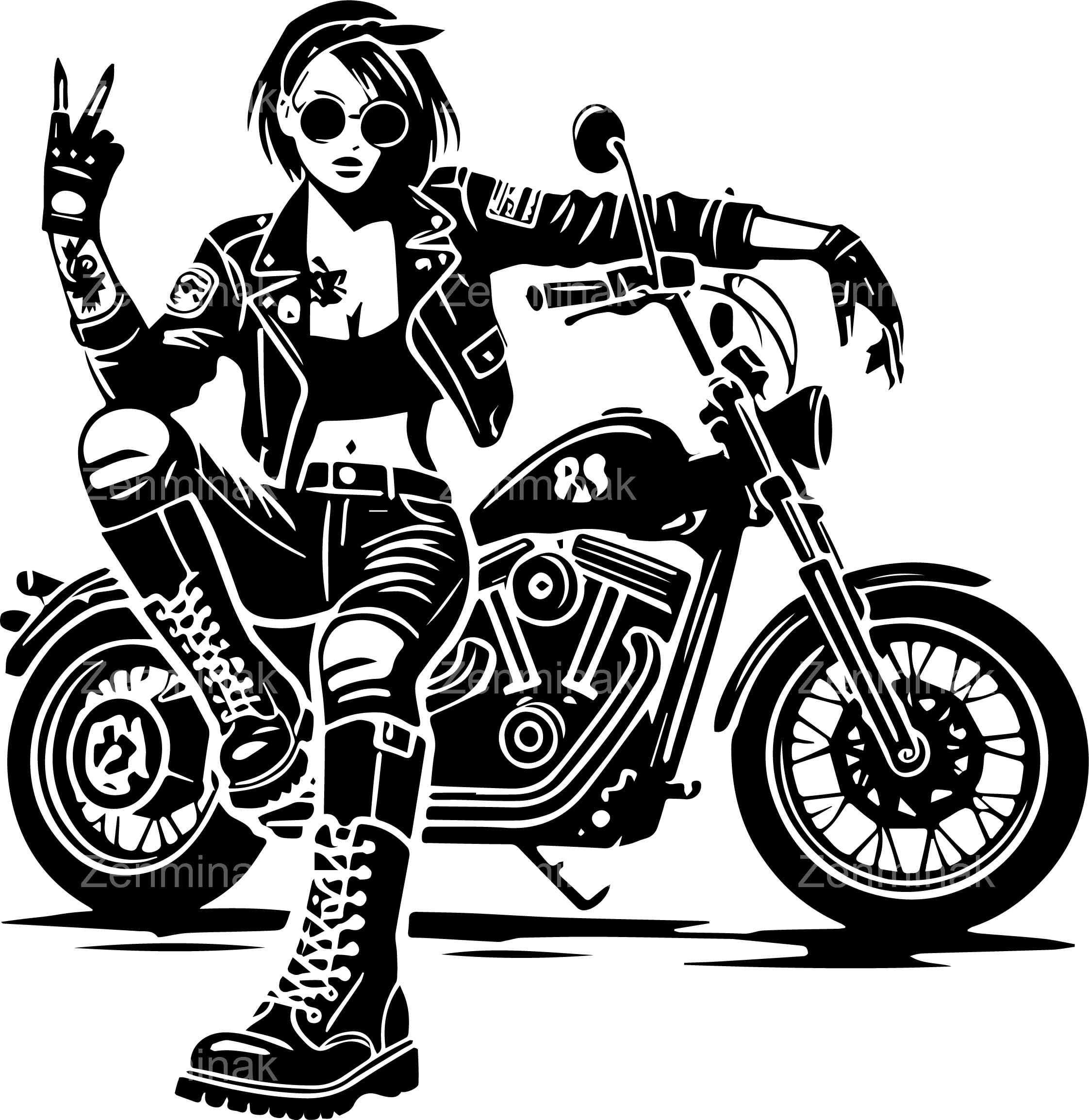 4 archivos SVG de motociclista para Cricut - Arte vectorial para  entusiastas de las motocicletas - Diseño digital de imágenes prediseñadas  de motociclistas - Etsy México, image size:2244x2308