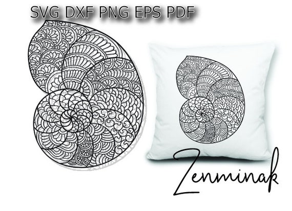 Download Seashell Mandala Svg Sea Shell Ocean Beach Shirt Vector Etsy