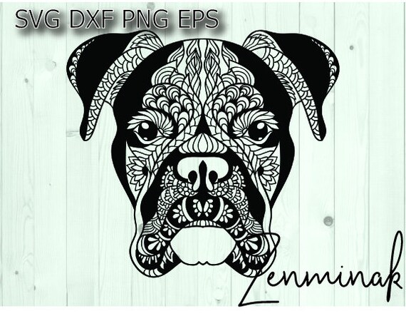 Download Boxer Dog Svg Fur Mama Svg Dog Mandala Svg Etsy