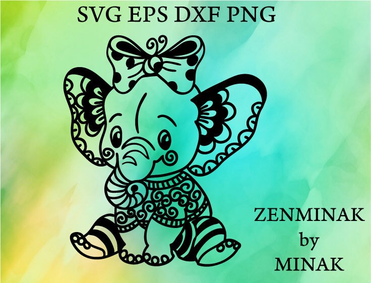 Download Baby Elephant Svg Etsy