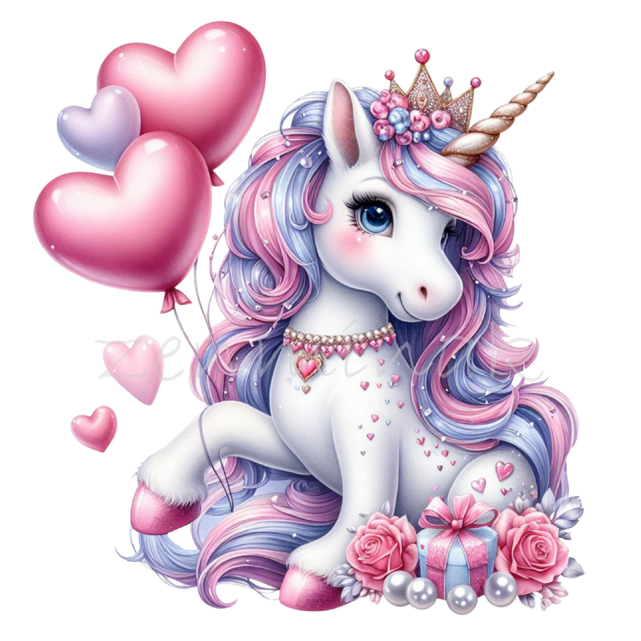 15 PNGパステルユニコーンクリップアート - 女の子の工作、ステッカー
