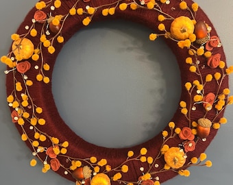 Fall Bud and Shine Wreath