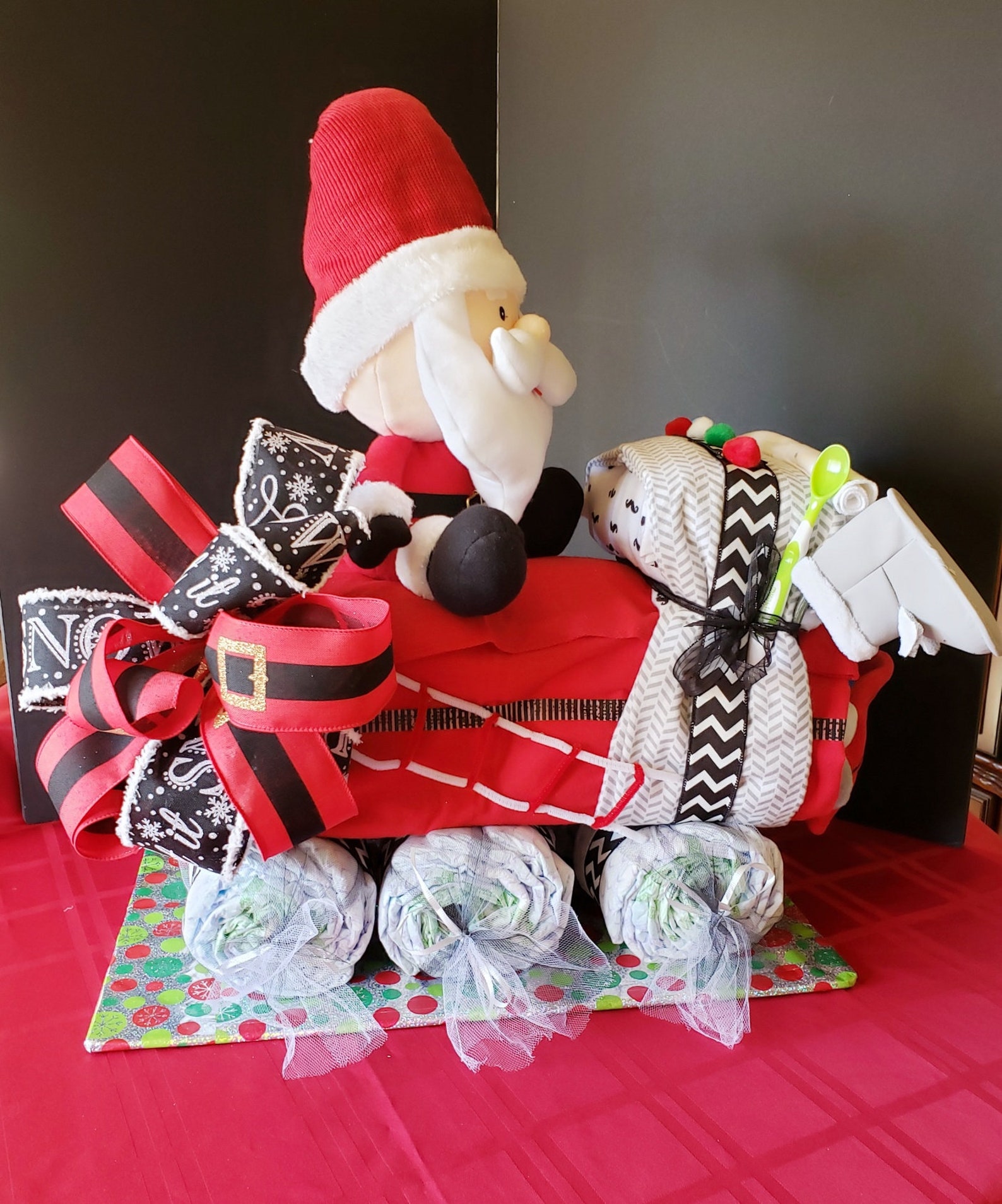 Fire Truck Diaper Cake Christmas Diaper Cake Fire Truck | Etsy