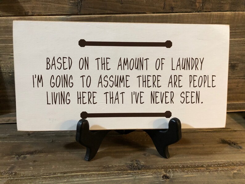 Funny Laundry Room Shelf Sign and Wall Sign. Laundry Room Etsy