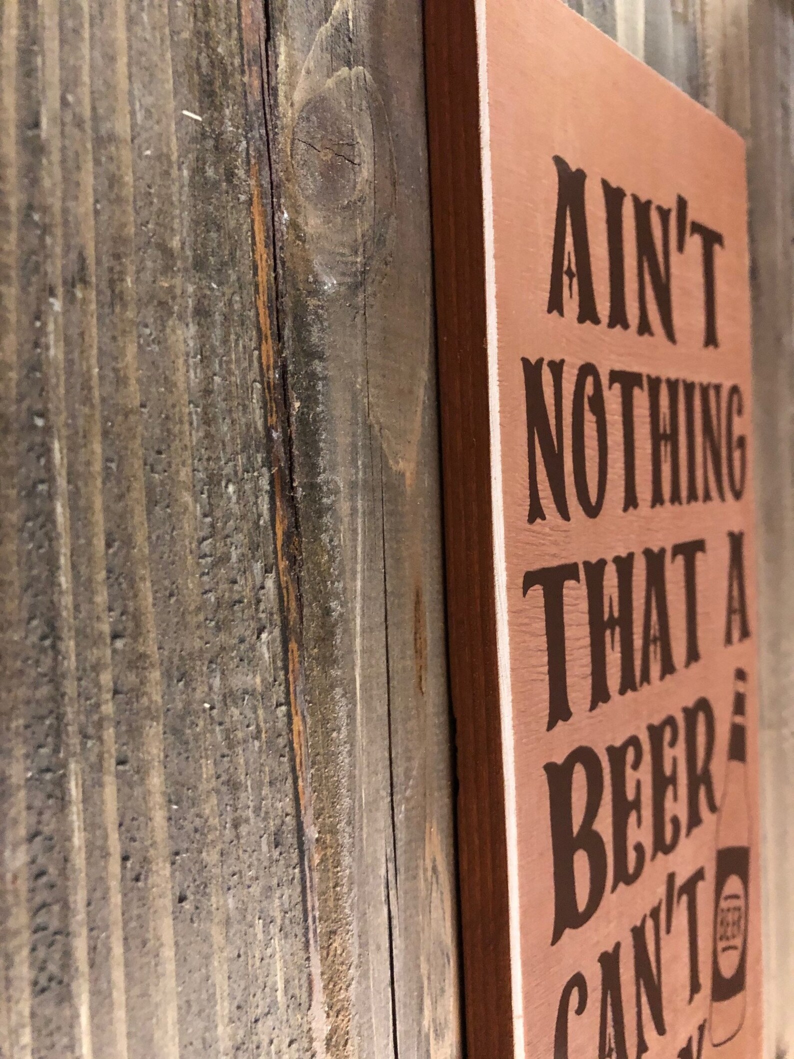 Ain't Nothing That A Beer Can't Fix. Bar Sign/jon Etsy