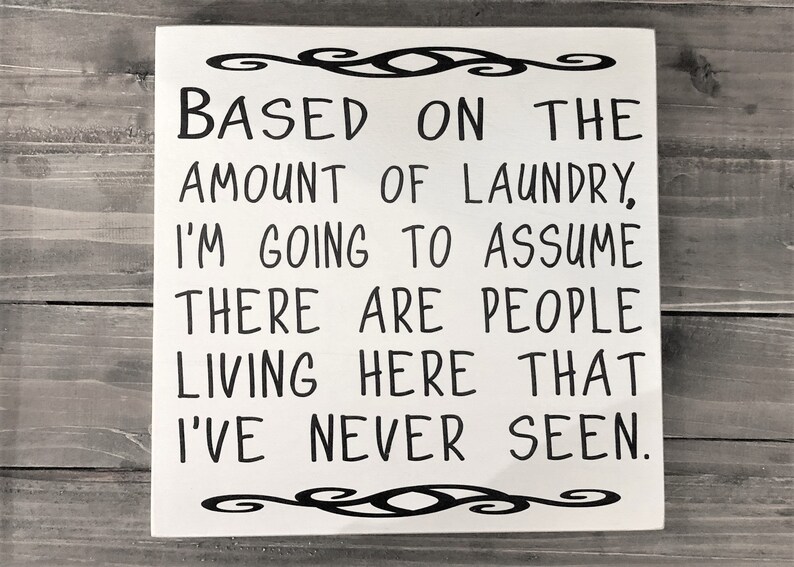 Funny Laundry Room Shelf Sign and Wall Sign. Laundry Room Etsy