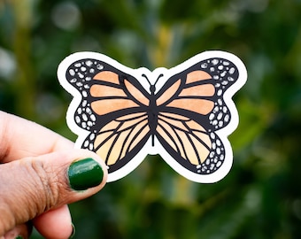 Monarch Butterfly / Christian Sticker / Religious Sticker / Inspirational Sticker / Waterproof Sticker / Laptop Diecut/ Waterbottle