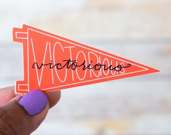 Victorious / Christian Sticker / Religious Sticker / Inspirational Sticker / Waterproof Sticker / Laptop Sticker / DieCut / Waterbottle