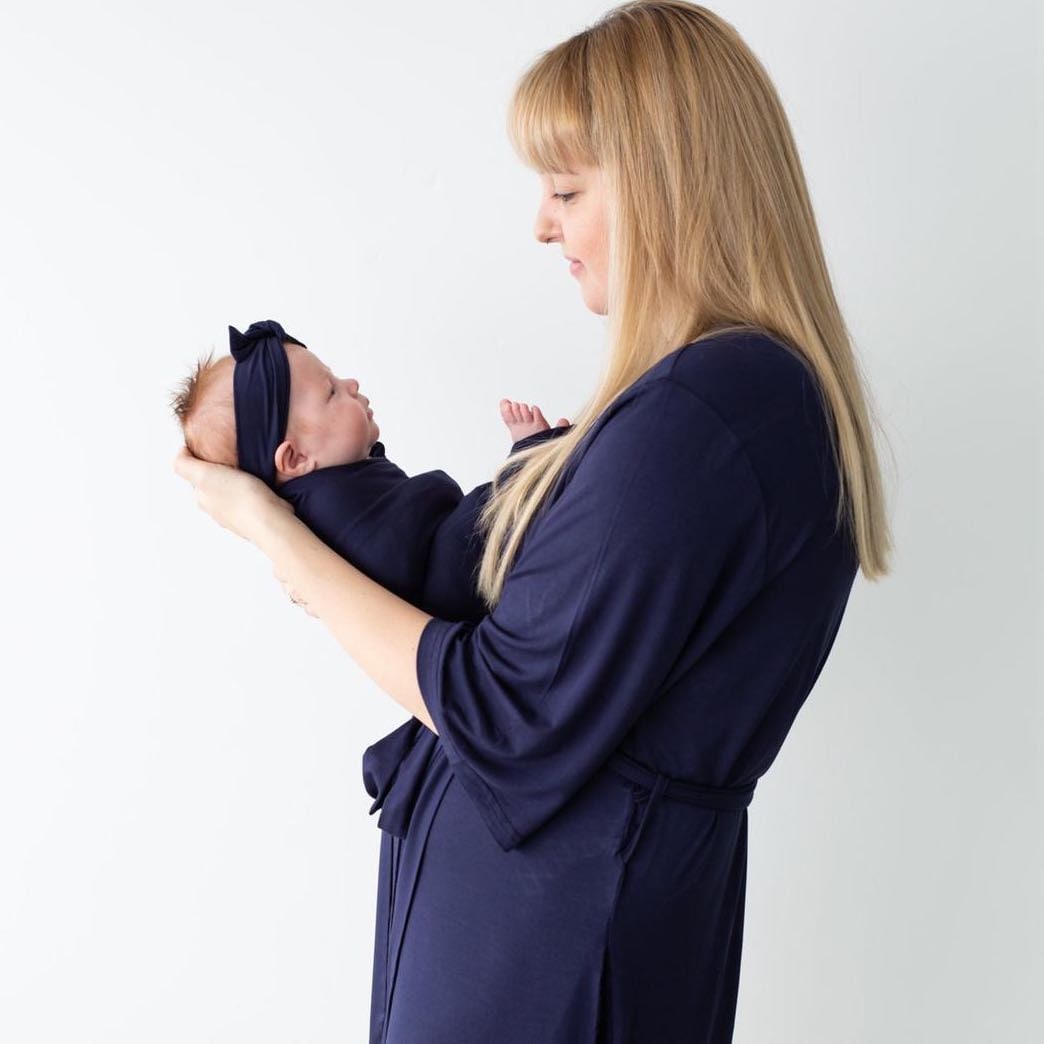 Matching Robe and Newborn Gown Set mommy and Me First Outfit Mom and