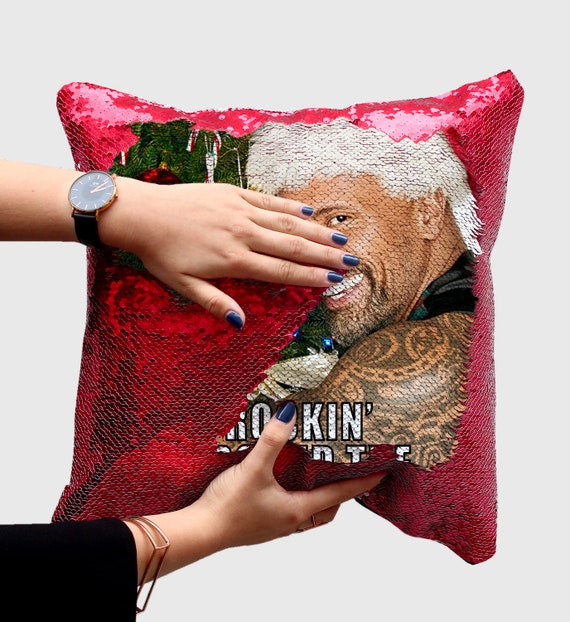 Dwayne Johnson Sequin Pillows