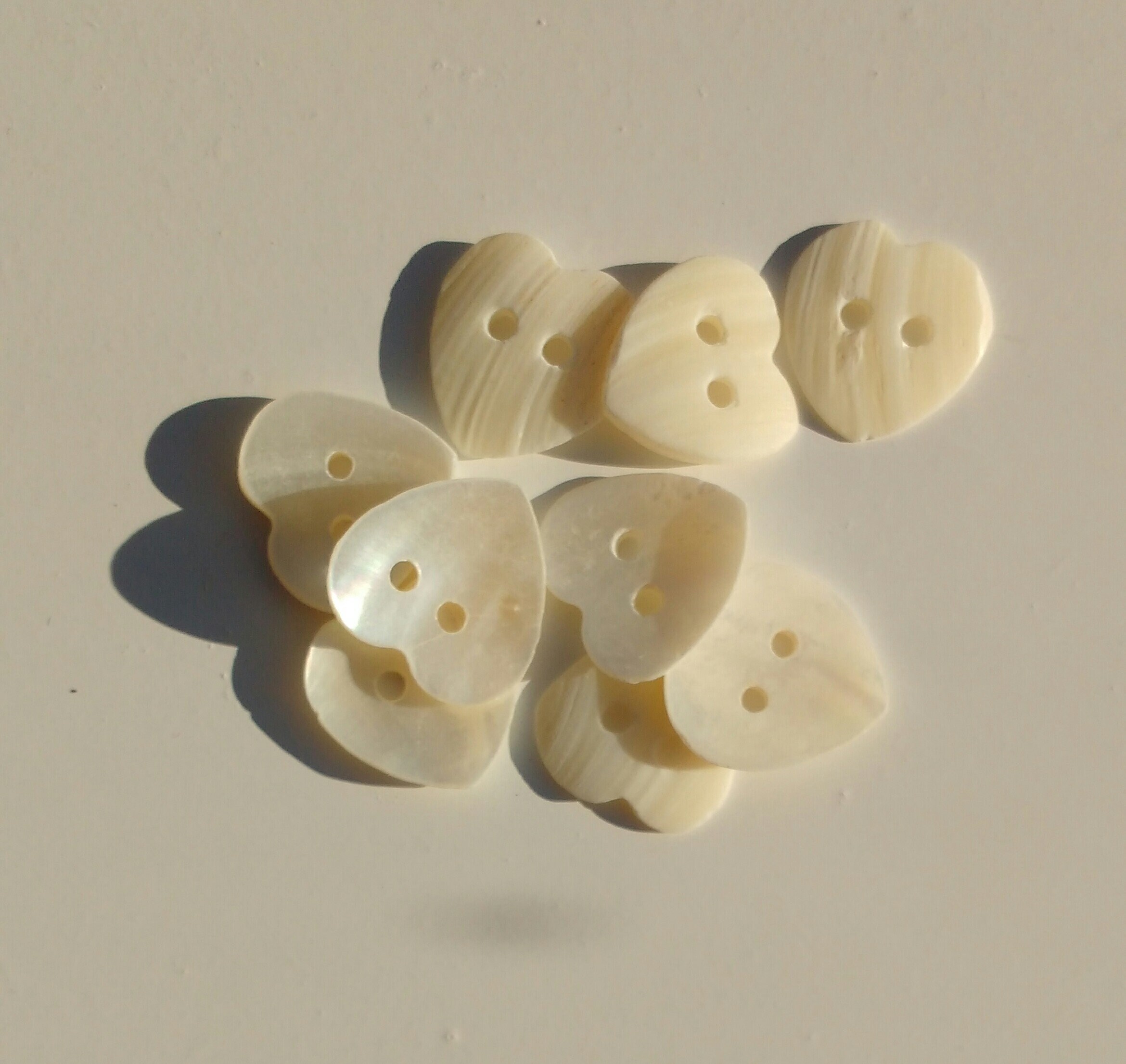 Heart Buttons, Shell Heart Buttons - Etsy