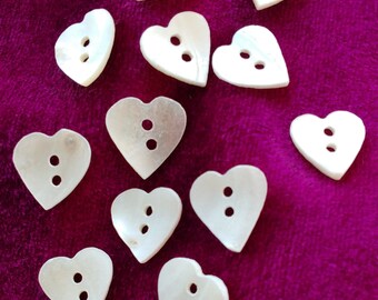 20pcs X 20mm Purple Mother of Pearl Heart Shape Shell Buttons - Etsy