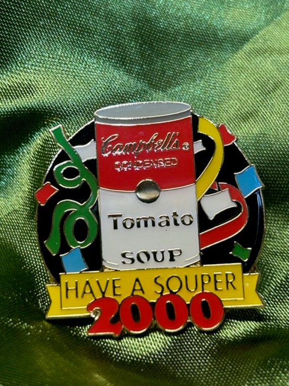Campbells Tomato Soup Collectors Pin New Years Pi… - image 1